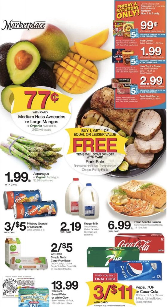 Example of a promotional flyer from a grocery retailer Example of a promotional flyer from a grocery retailer
