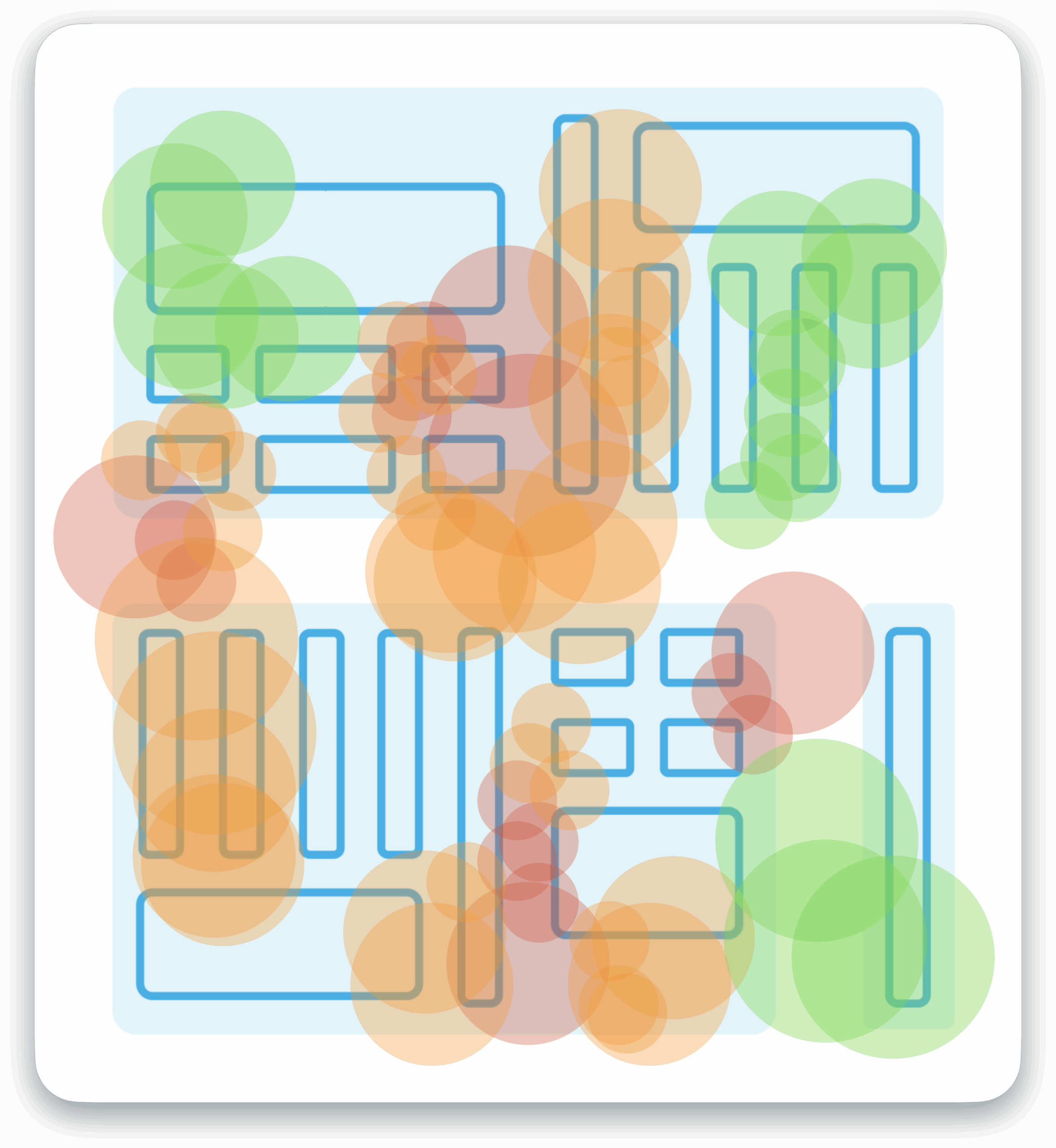 warehouse heat map